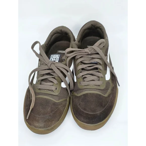 Men's Vans Brown & White Sneakers Size 6.5 - Picture 2 of 6